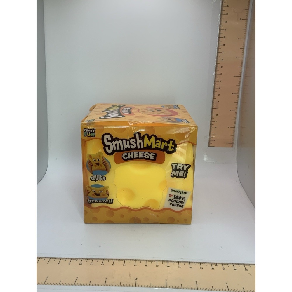 Crazy Fun SmushMart XL Cheese Squishy Toy TIK TOK VIRAL 100% Authentic SEALED - Picture 4 of 6
